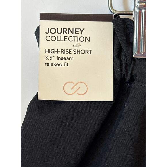 Calia Journey Collection High Rise Paperbag Shorts Black Relaxed Size M Casual - Picture 11 of 12